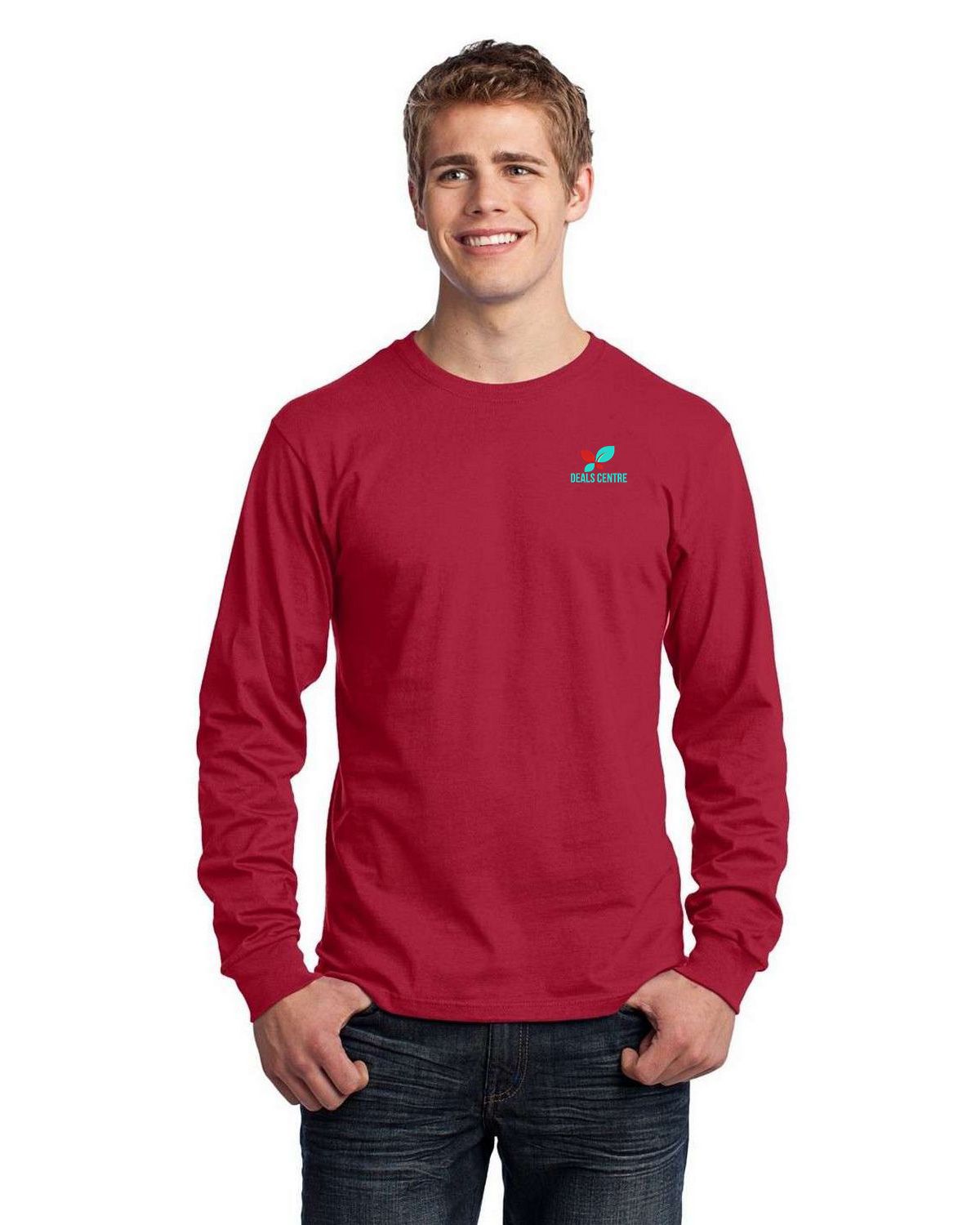 トップス actual source CORPORATE PRINTED L/S TEE Actual Source