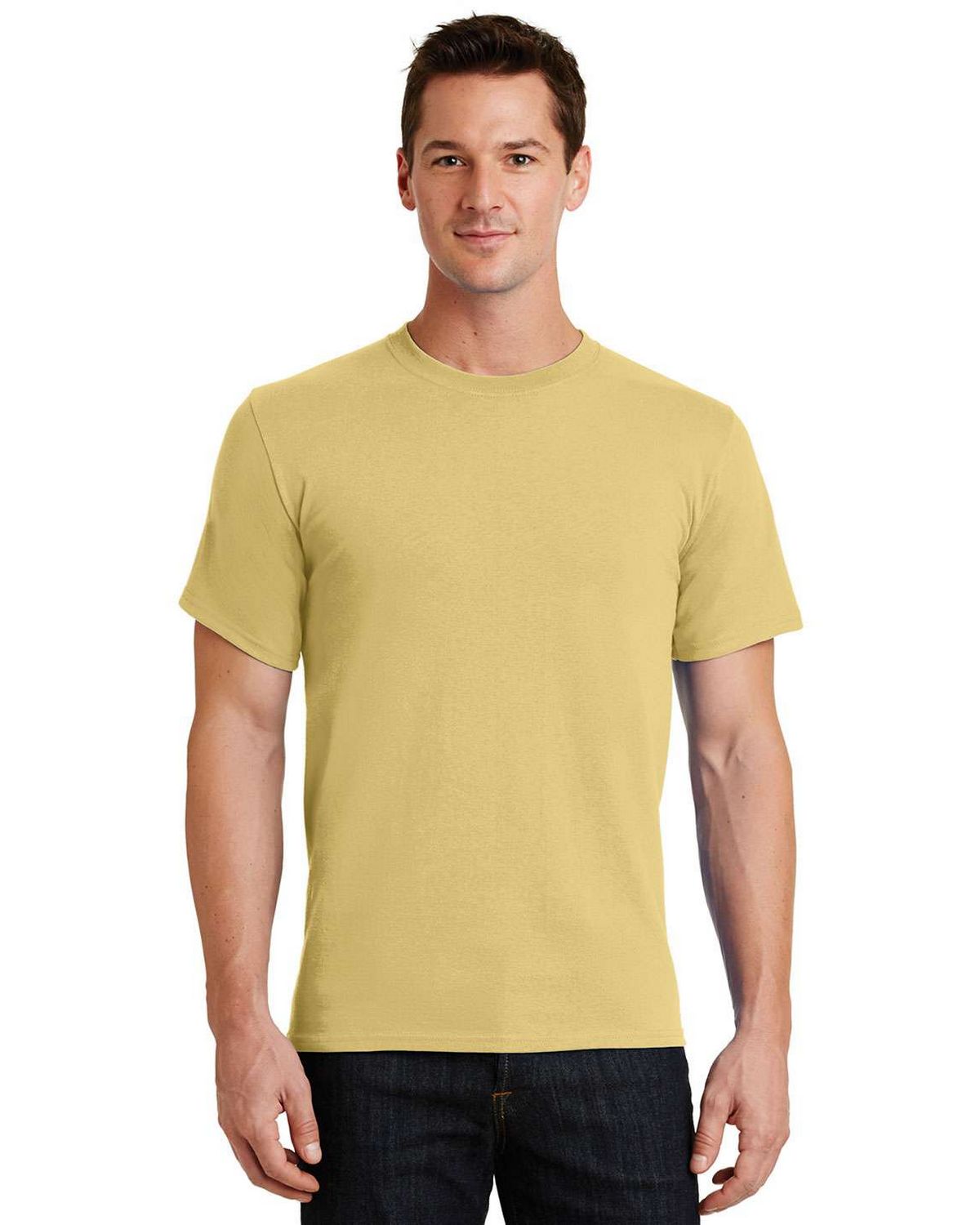 Port & Company PC55 Men's T-Shirt 3XL - 5.5oz 50/50 Cotton Poly Blend In Cardinal Red
