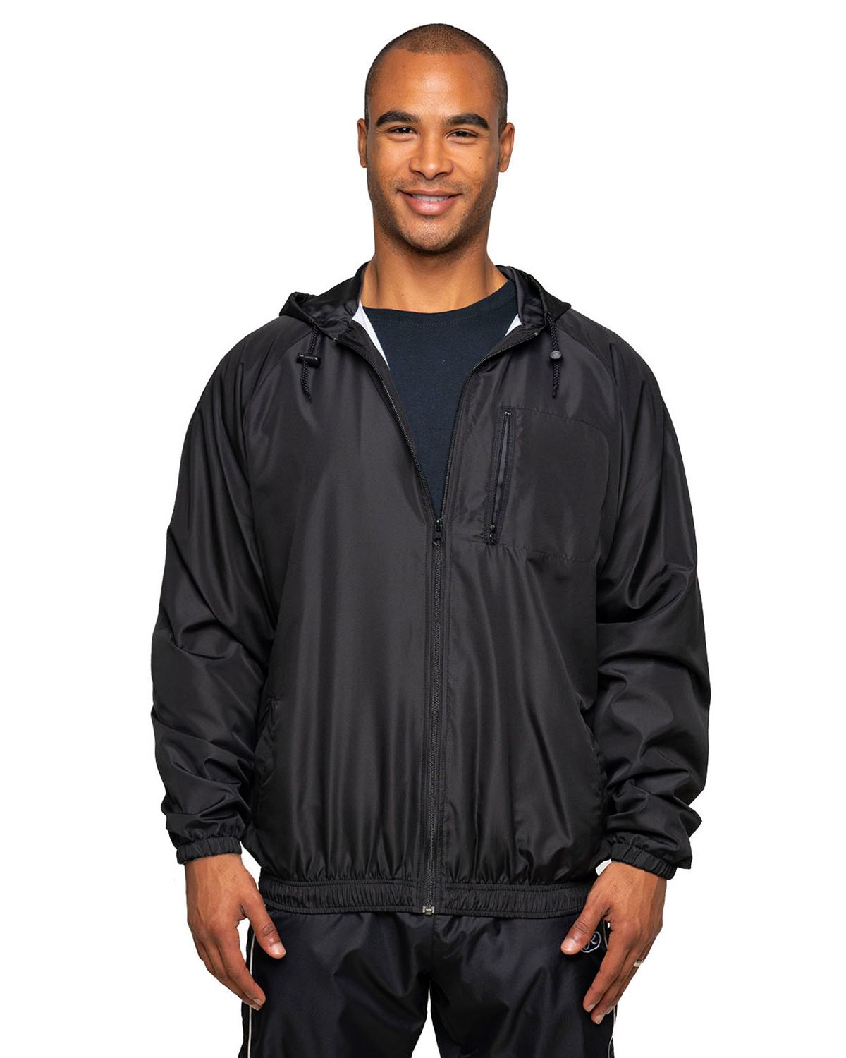 Rawlings RP9728 Rawlings RP9728 Adult Nylon Taffeta Hooded Coaches Jacket