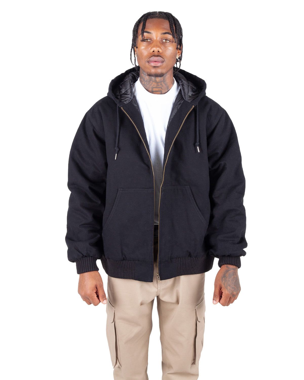 Shaka Wear SHMCZH | Shaka Wear SHMCZH Men's Canvas Zip Hoodie