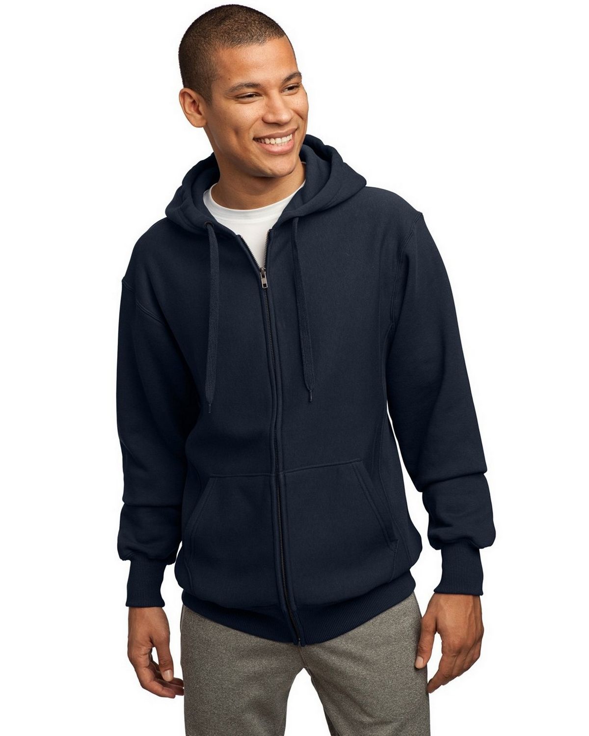 Sport-Tek F282 Men's Super Heavyweight Full-Zip Hooded Sweatshirt