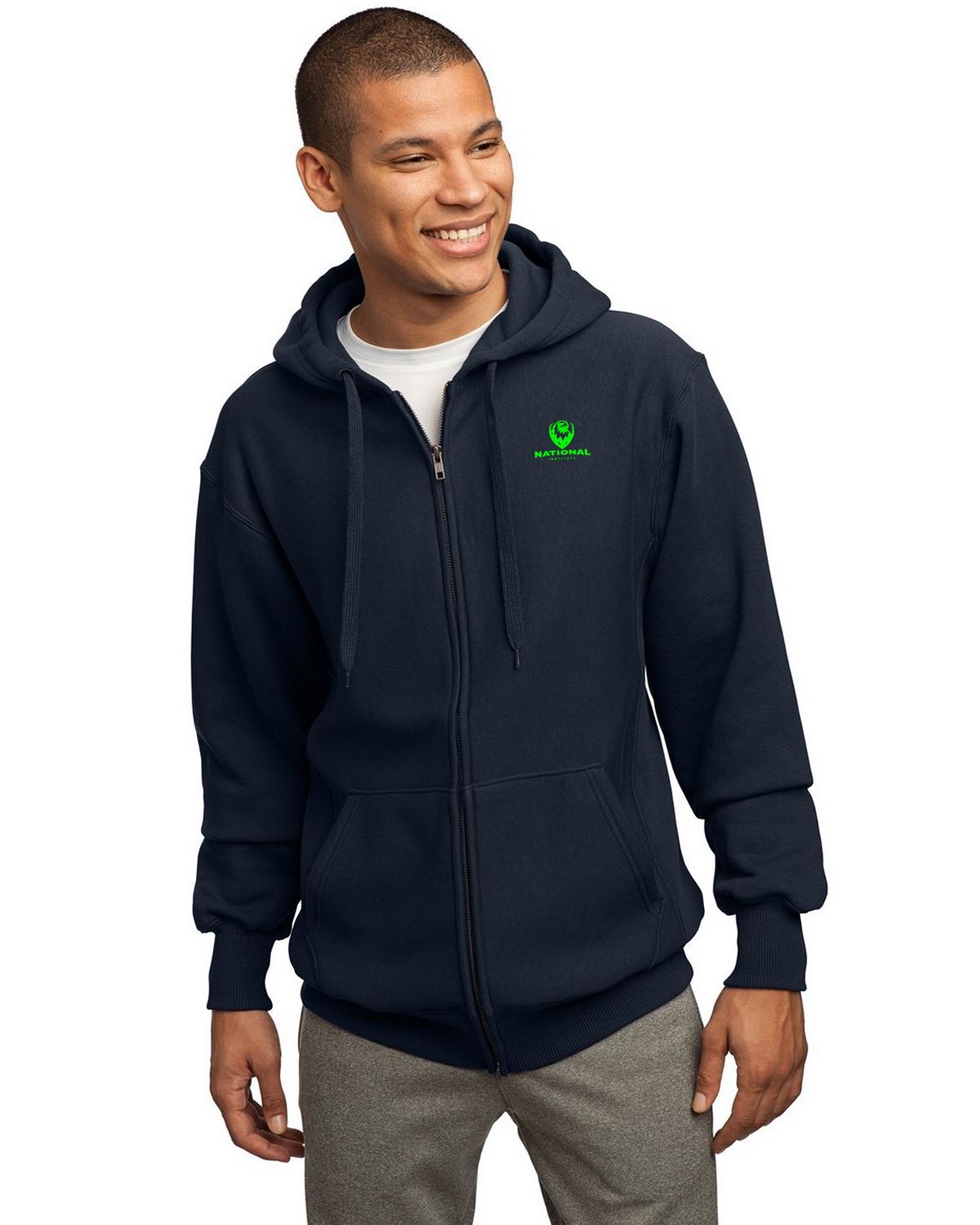 Sport-Tek F282 Men's Super Heavyweight Full-Zip Hooded Sweatshirt