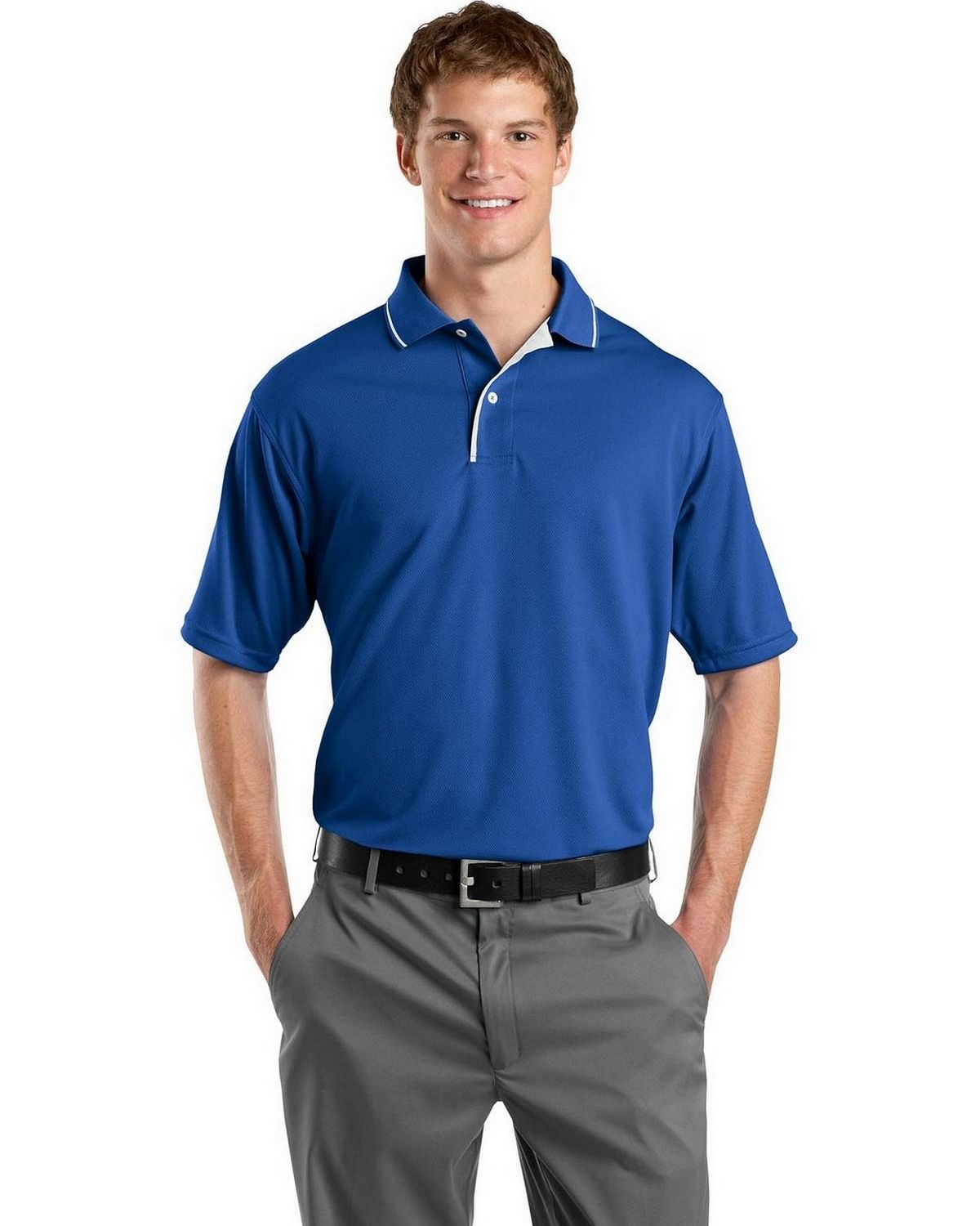 トップス tdk_void polo Sport-Tek K467 Men's Dri-Mesh Polo with Tipped Collar and Piping