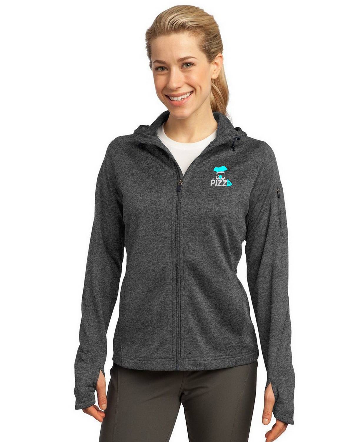 Sport-Tek L248 Women's Tech Fleece Full-Zip Hooded Jacket