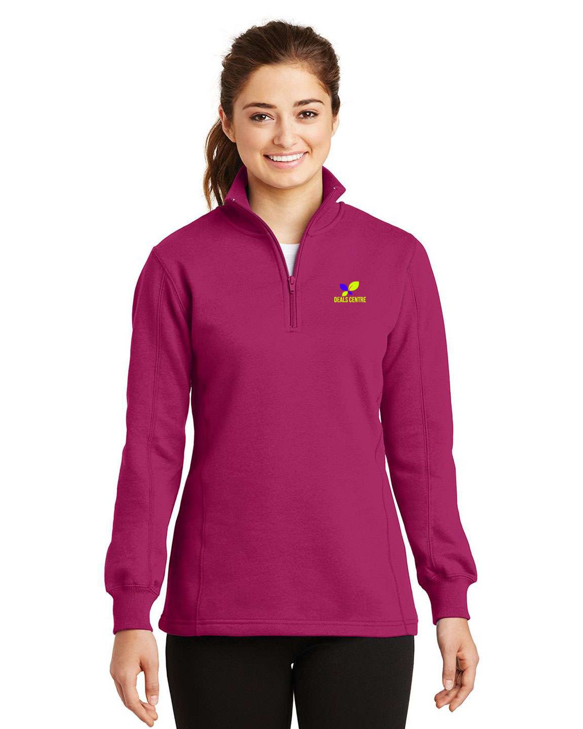 Sport Tek LST253 Women's 1/4-Zip Sweatshirt