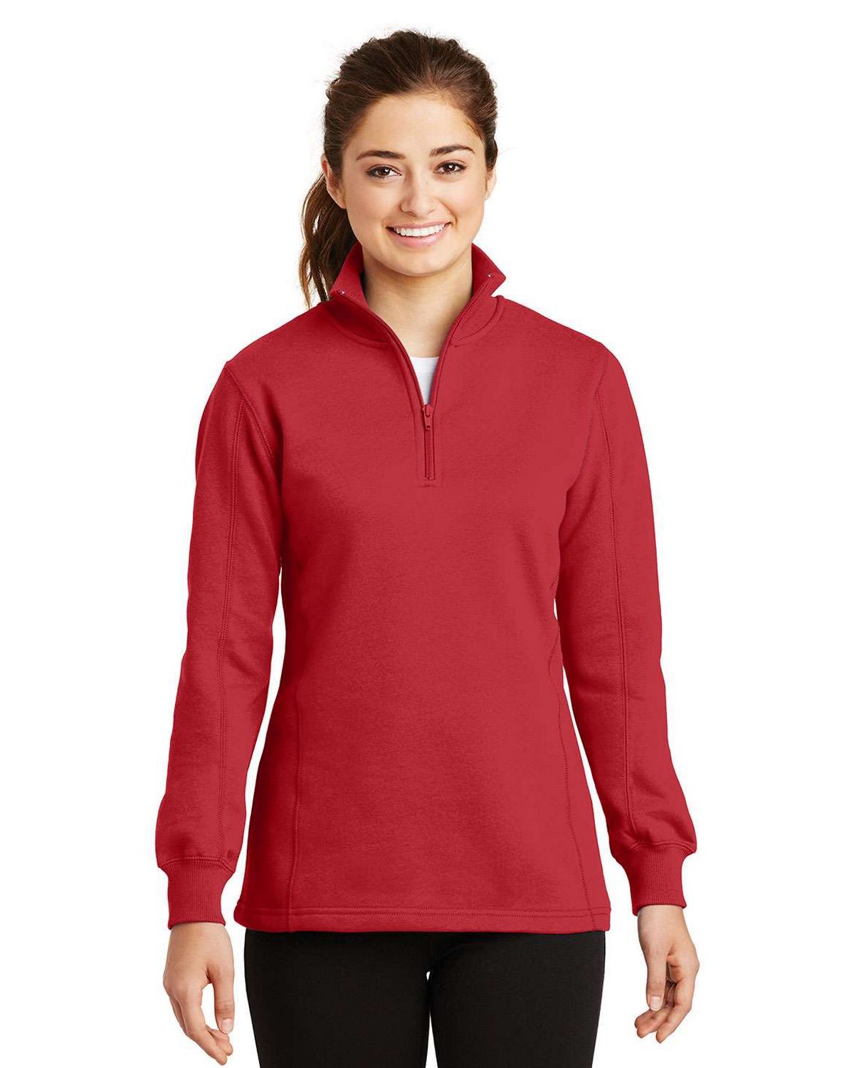 Sport Tek LST253 Women's 1/4-Zip Sweatshirt