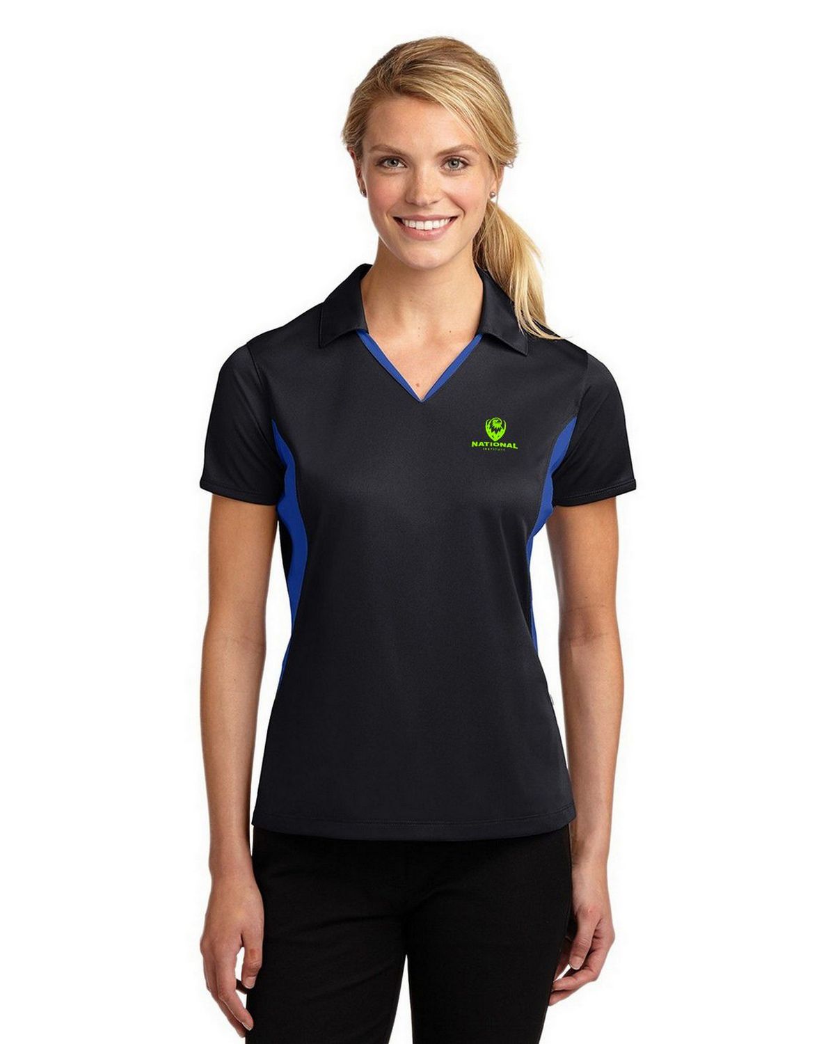Ｋ❗️ Sport-Tek LST655 Women's Side Blocked Micropique Sport-Wick Polo
