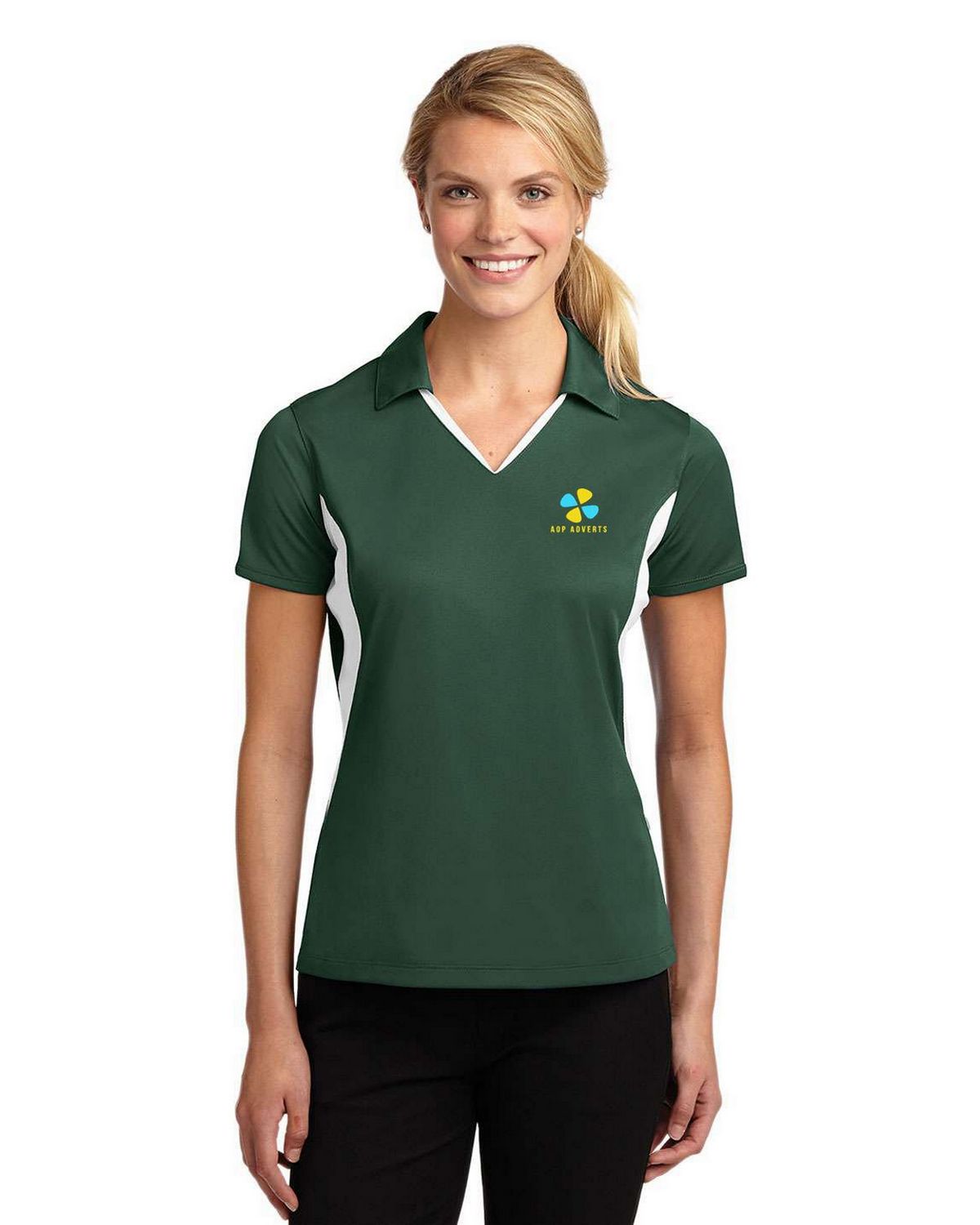 Ｋ❗️ Sport-Tek Women's Side Blocked Micropique Sport-Wick Polo