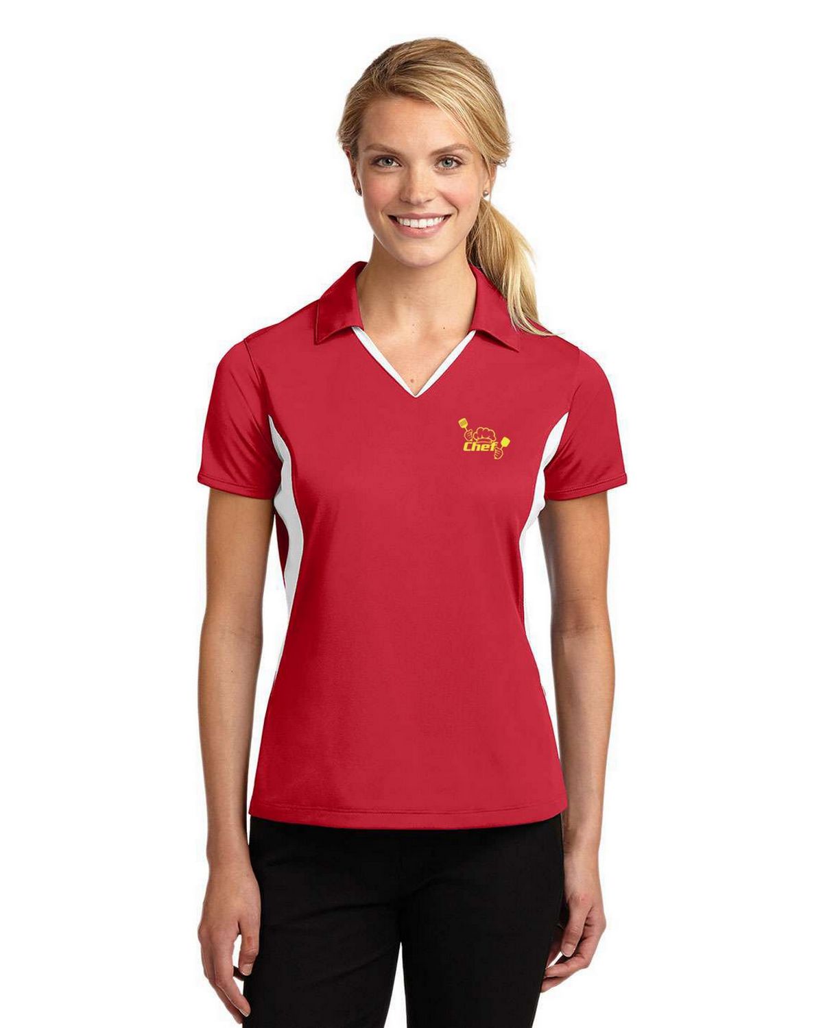 Ｋ❗️ Sport-Tek Women's Side Blocked Micropique Sport-Wick Polo