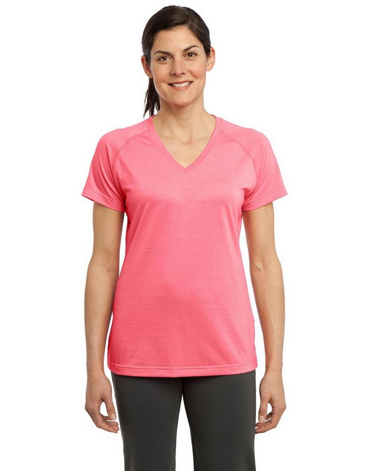 Champion WL250 549985 Champion WL250 549985 Women s Life Colorblock Tee Embroidered Logo