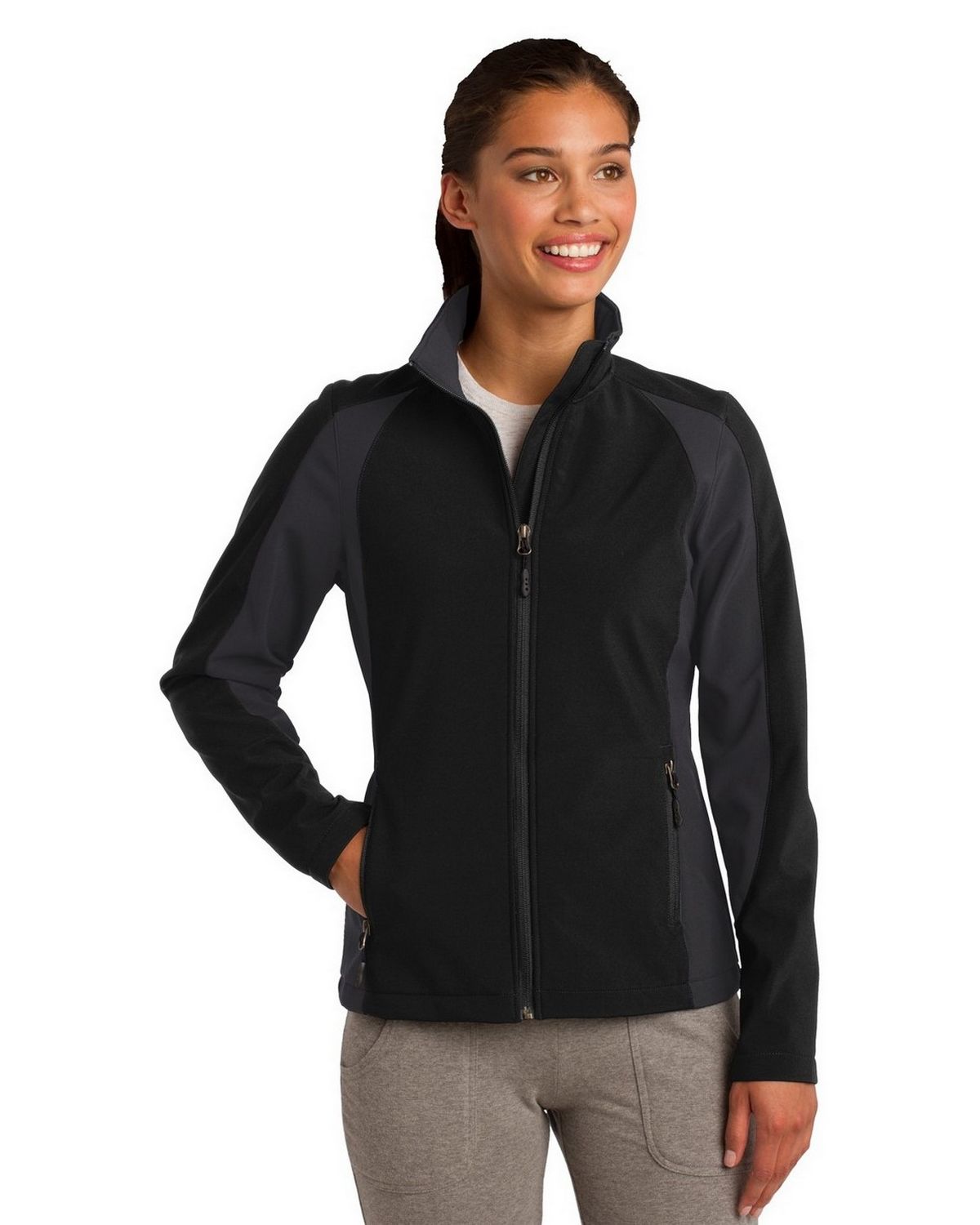 Sport-Tek LST970 Women's Colorblock Soft Shell Jacket