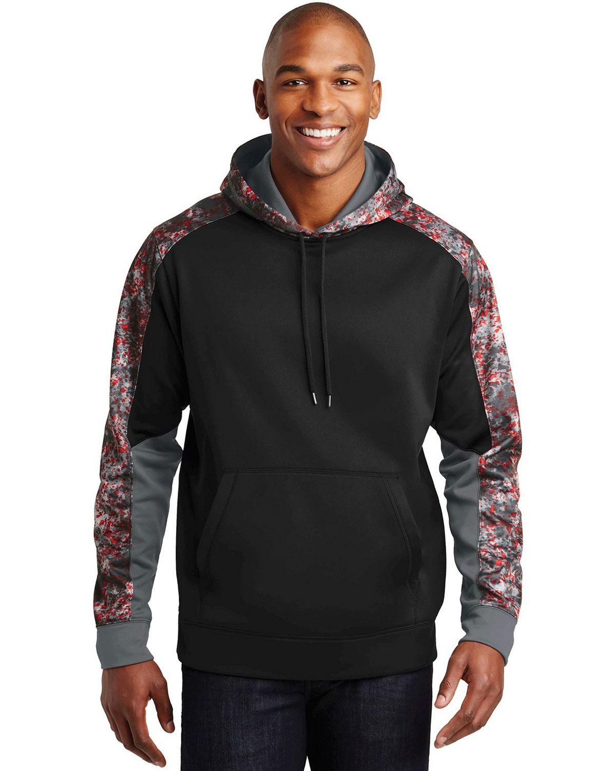 Sport-Tek ST231 Men's Sport-Wick Mineral Freeze Fleece Hooded Pullover