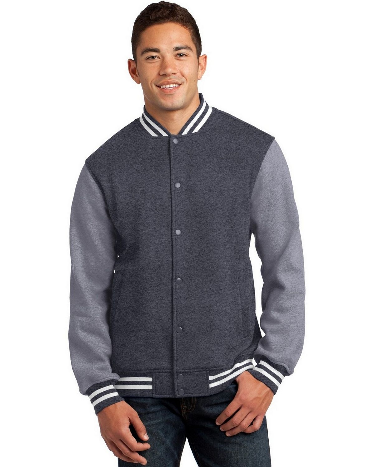 Sport-Tek ST270 Men's Fleece Letterman Jacket