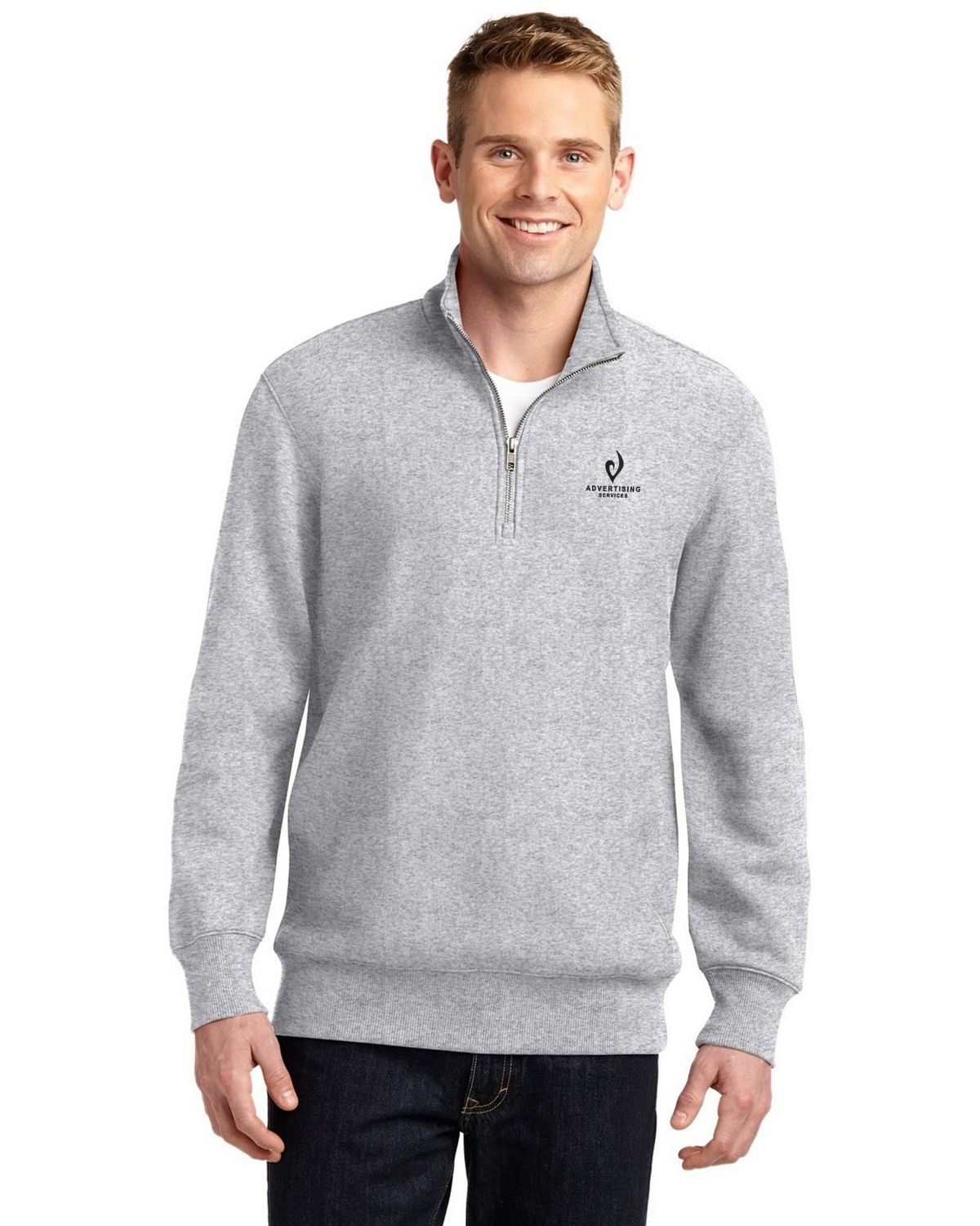 Sport-Tek ST283 Men's Super Heavyweight 1/4-Zip Pullover Sweatshirt