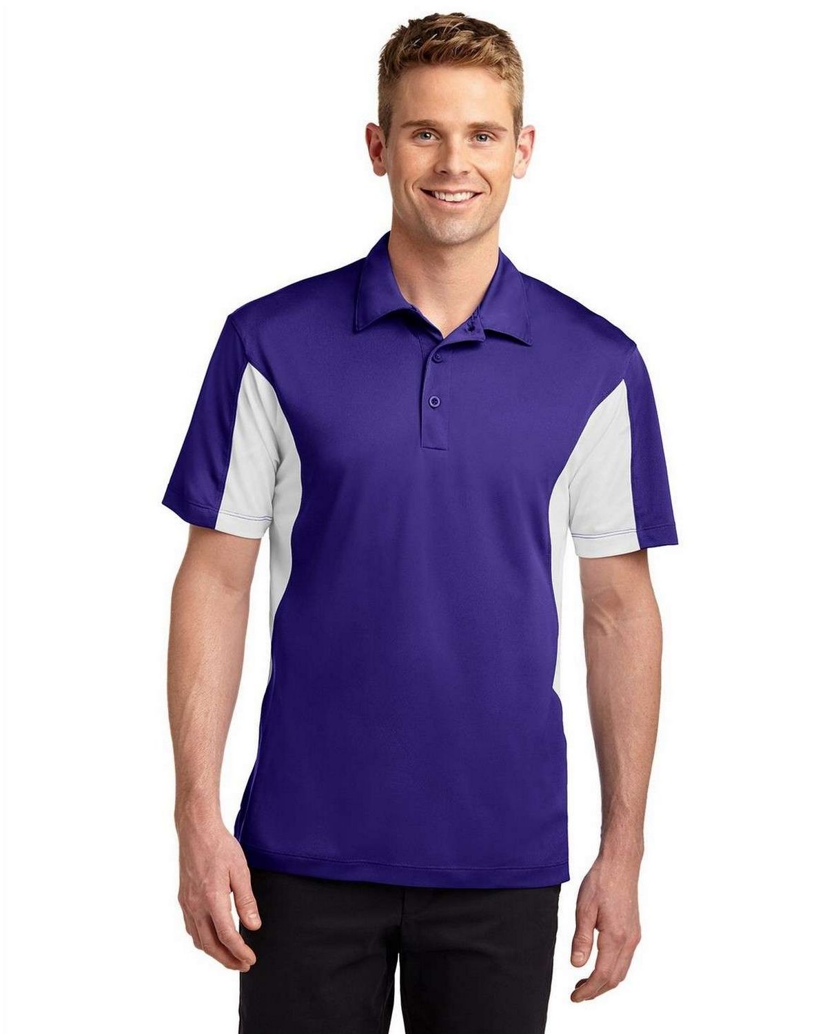 Sport-Tek ST655 Men's Side Blocked Micropique Sport-Wick Polo