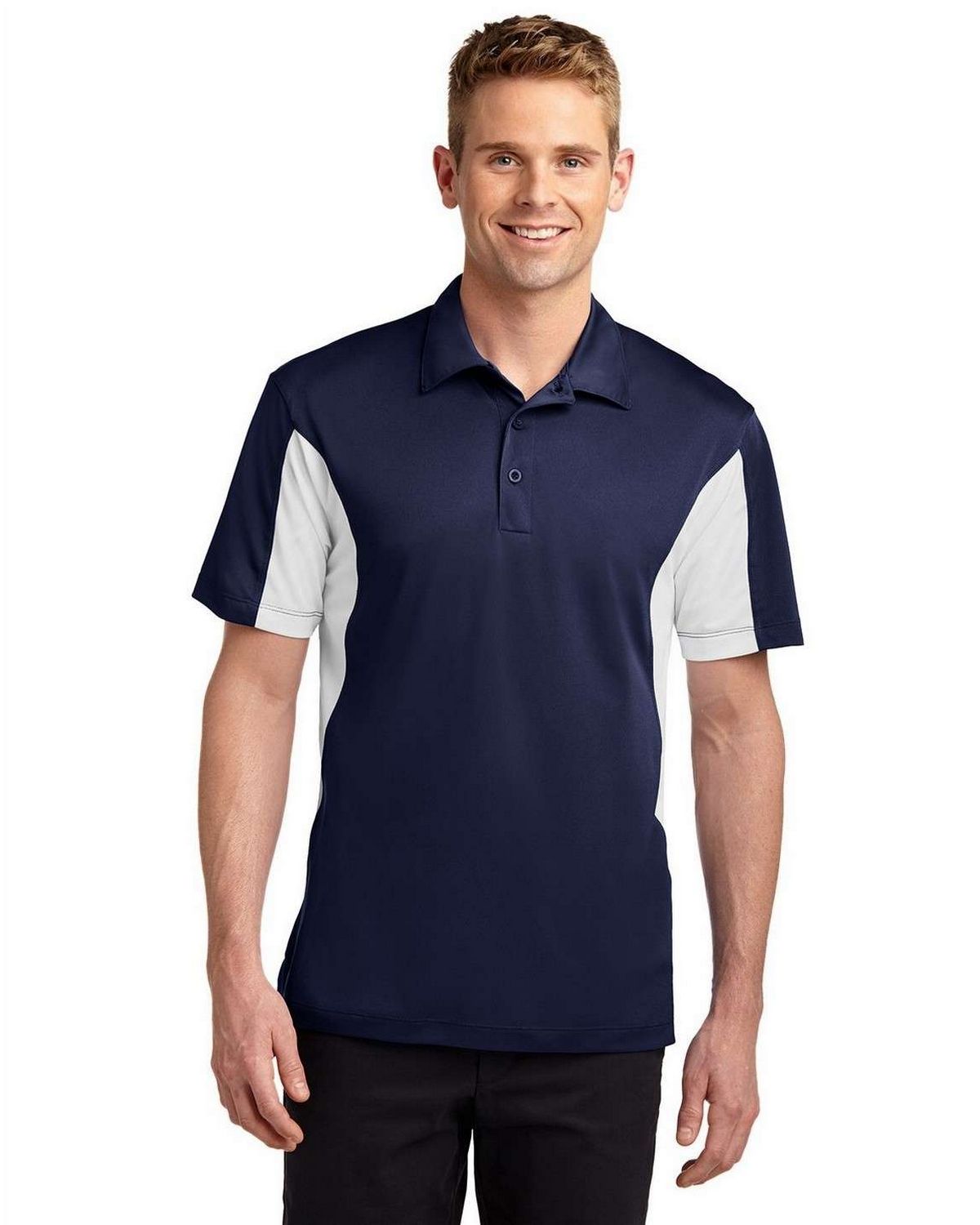 Sport-Tek ST655 Men's Side Blocked Micropique Sport-Wick Polo