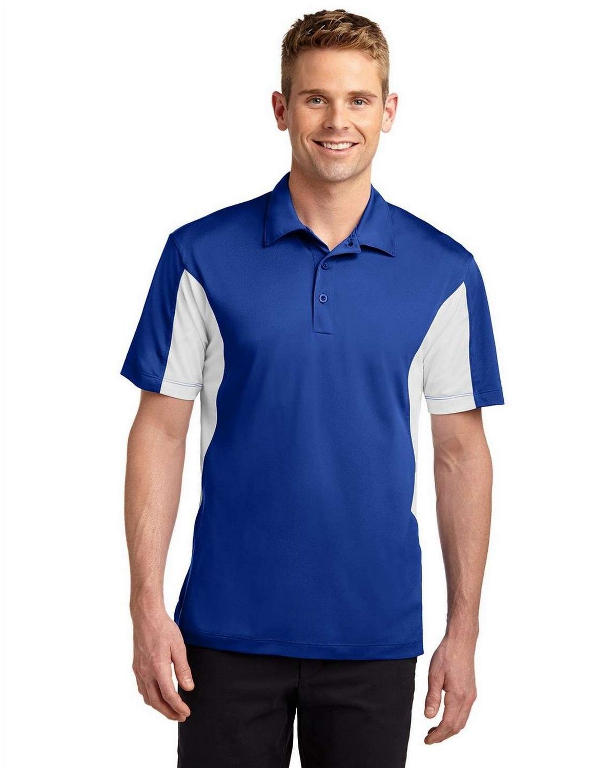 Sport-Tek ST655 Men's Side Blocked Micropique Sport-Wick Polo