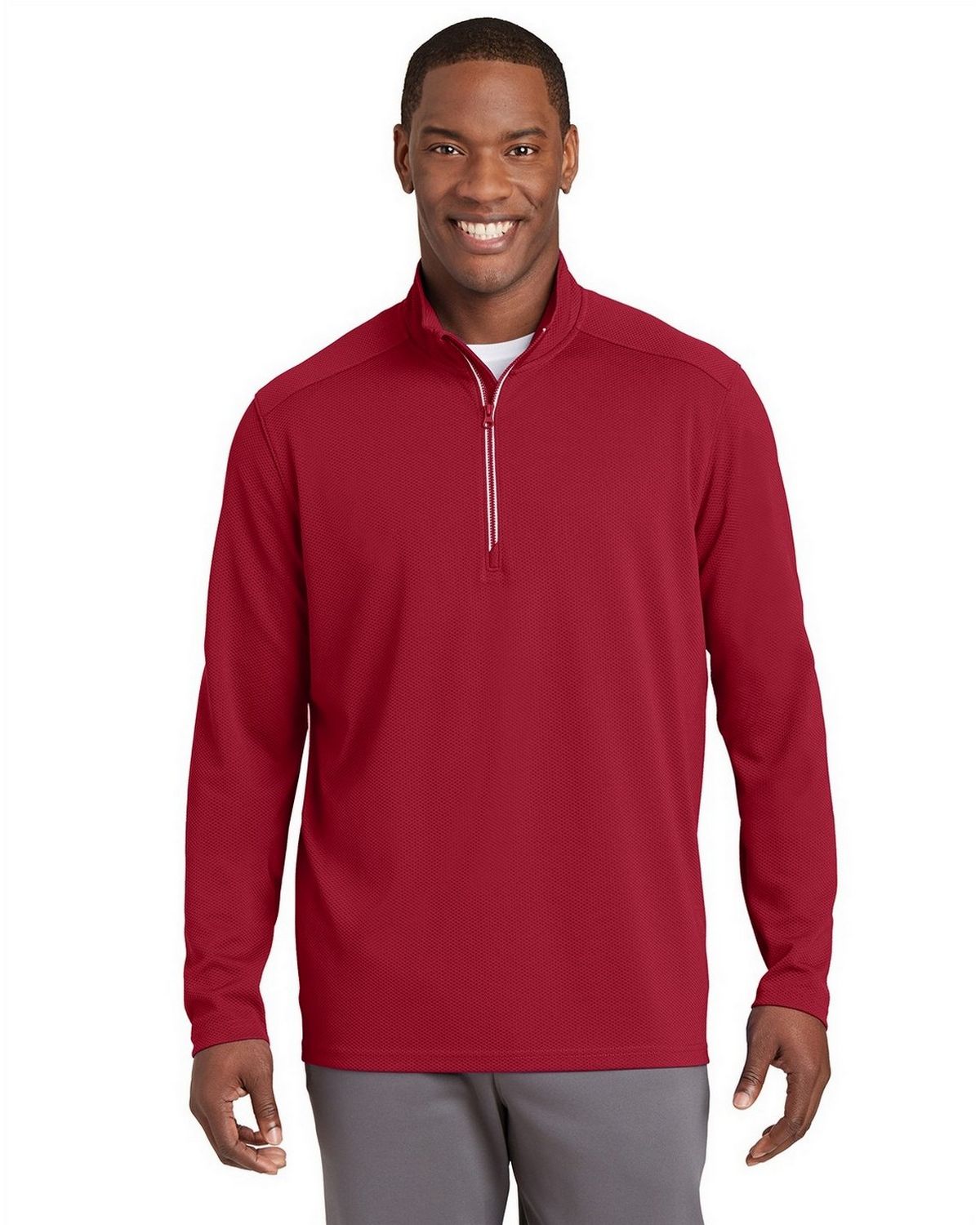 制汗・デオドラント PureSport85g+Fiji73g+Fresh85g+Swagger85g Sport-Tek ST860 Men's Sport-Wick Textured 1/4-Zip Pullover