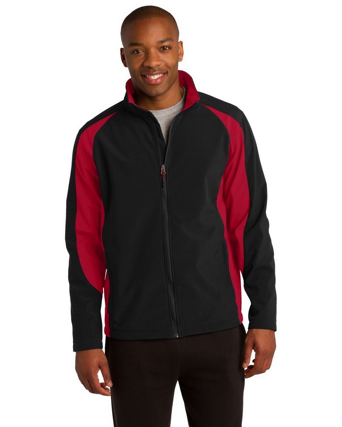 【希少】Sports Jacket Sport-Tek ST970 Men's Colorblock Soft Shell Jacket
