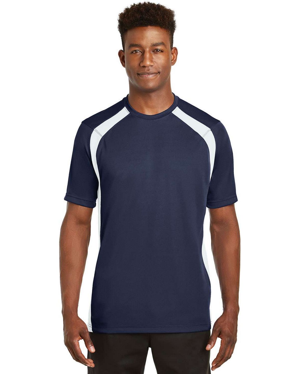 Sport-Tek T478 Men's Dry Zone Colorblock Crew T-Shirt
