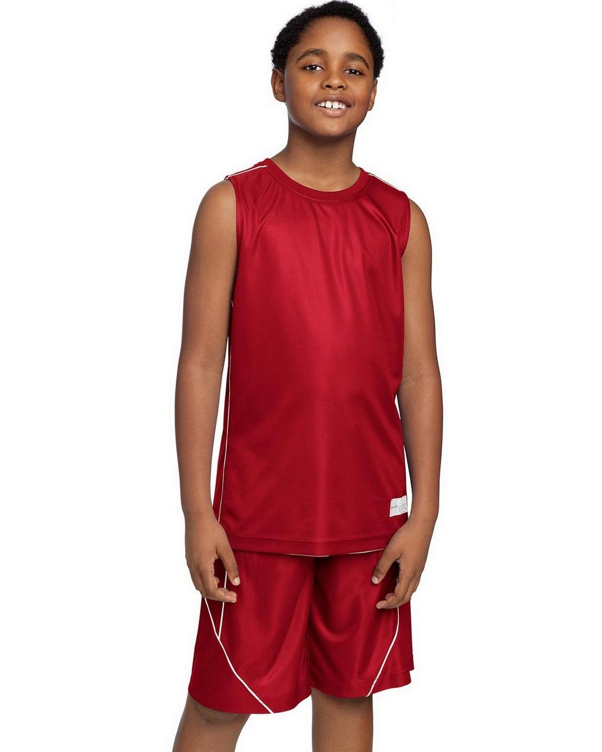 Sport-Tek YT555 Youth PosiCharge Mesh Reversible Sleeveless Tee
