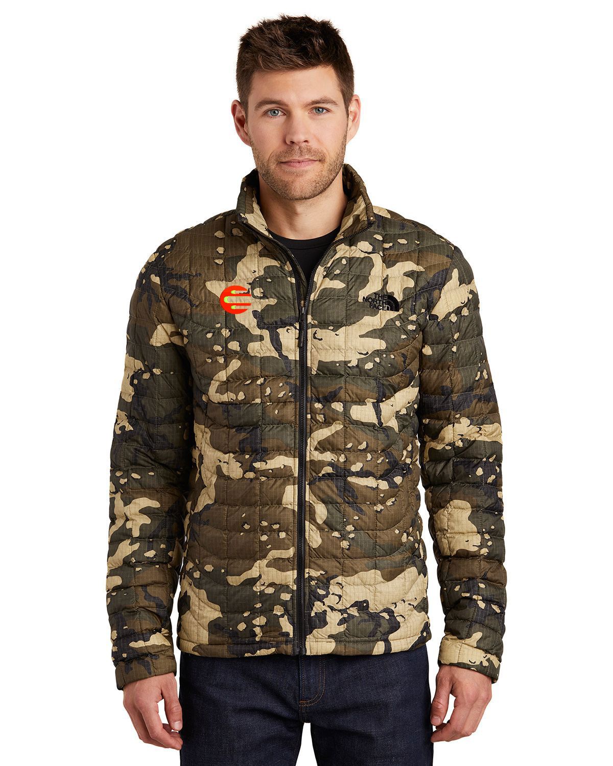 The North shops Face ThermoBall Trekker Jacket Woodchip Camo , Customized