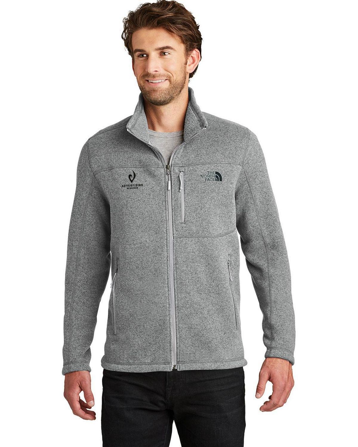 North face medium grey heather best sale