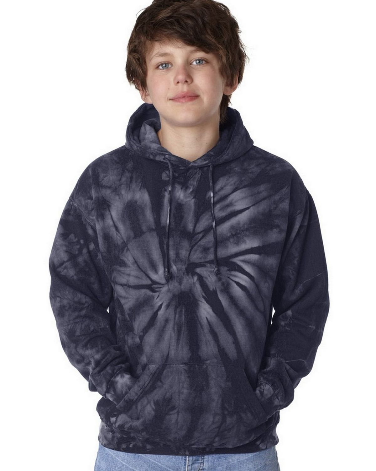 Tie-Dye Brand 8777B | Tie-Dye 8777B Youth Cotton Spider Hoodie