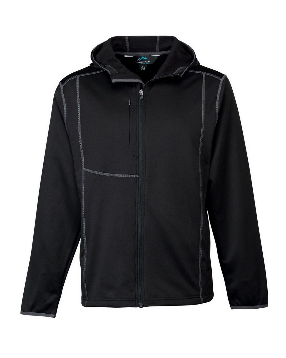 Tri-Mountain Performance 7384 Men's Mustang Hooded Jacket