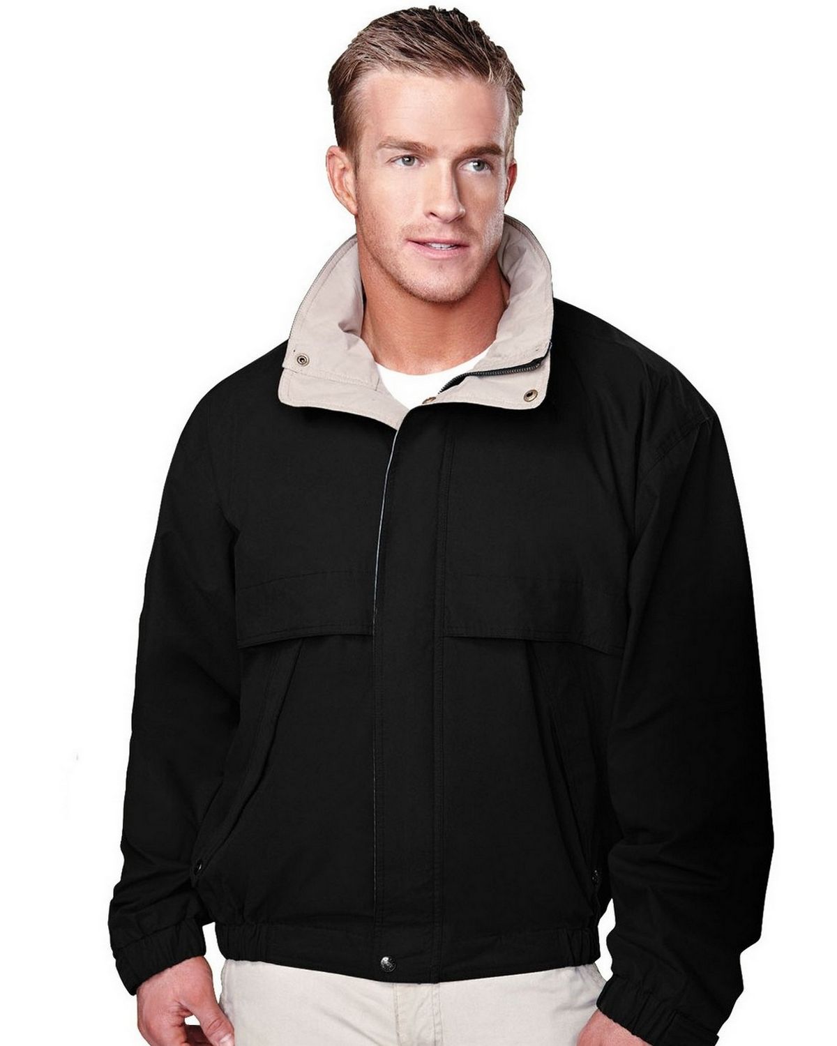 Tri-Mountain 5300 Men's Panorama Cotton Poly Poplin Jacket with