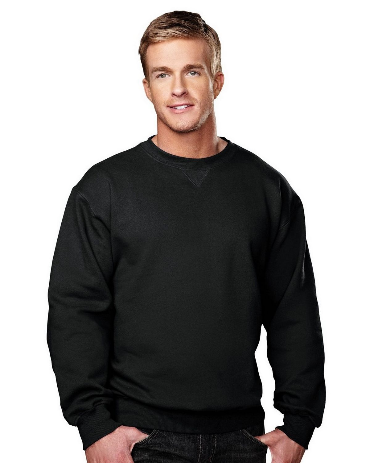 Tri-Mountain 680 Men's Aspect Sueded Finish Crew Neck Sweatshirt
