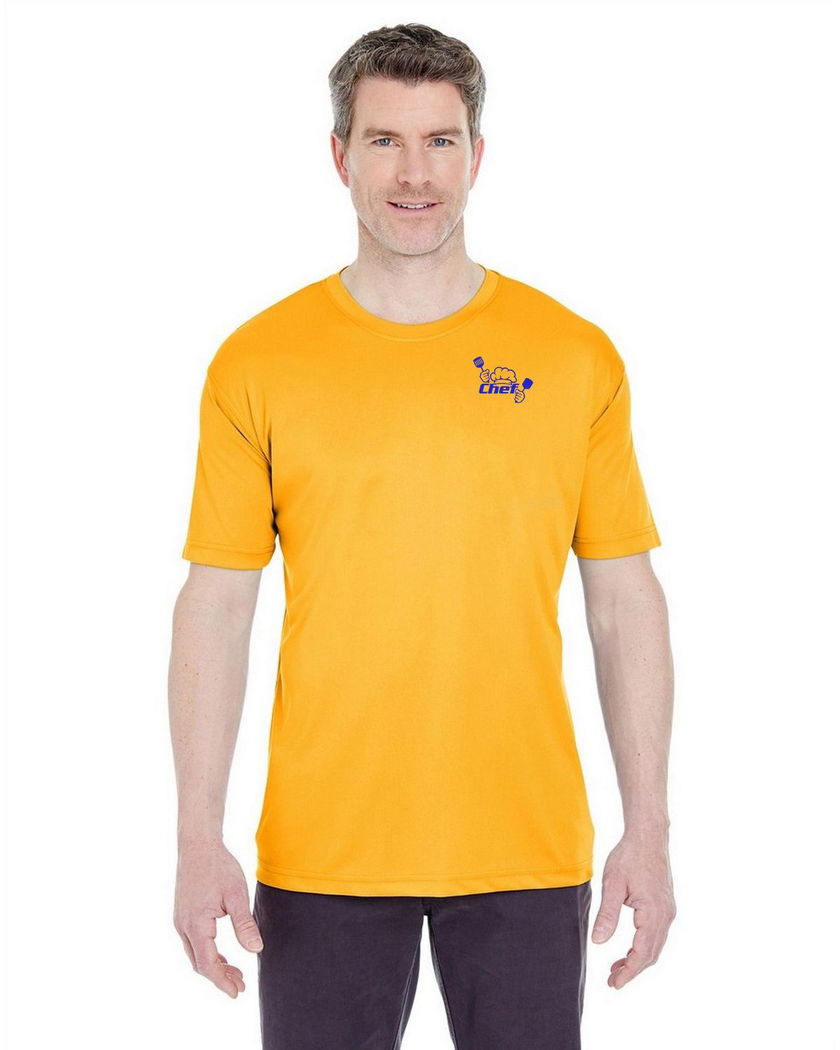 Ultraclub 8420 Men's Performance Interlock Crew Tee