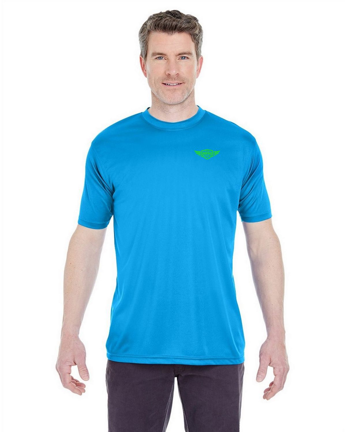 Ultraclub 8420 Men's Performance Interlock Crew Tee