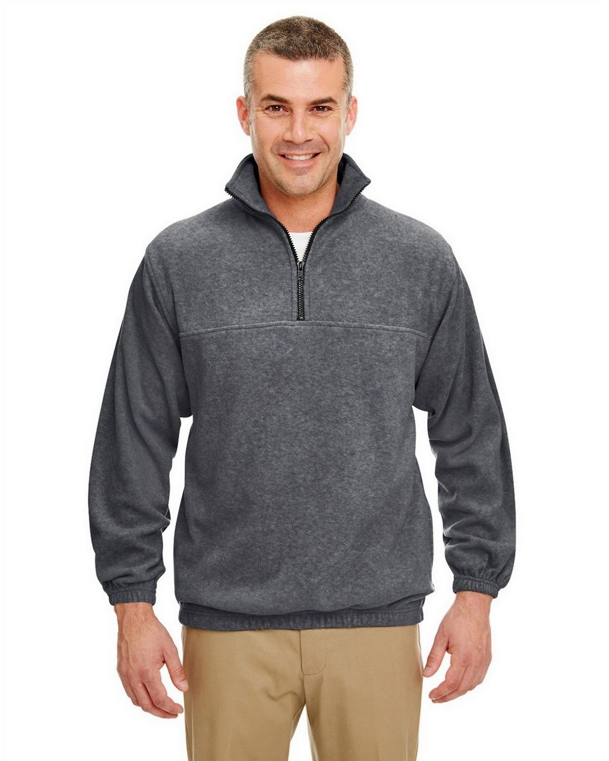 Ultraclub 8480 Men's Iceberg Fleece 1/4 Zip Pullover