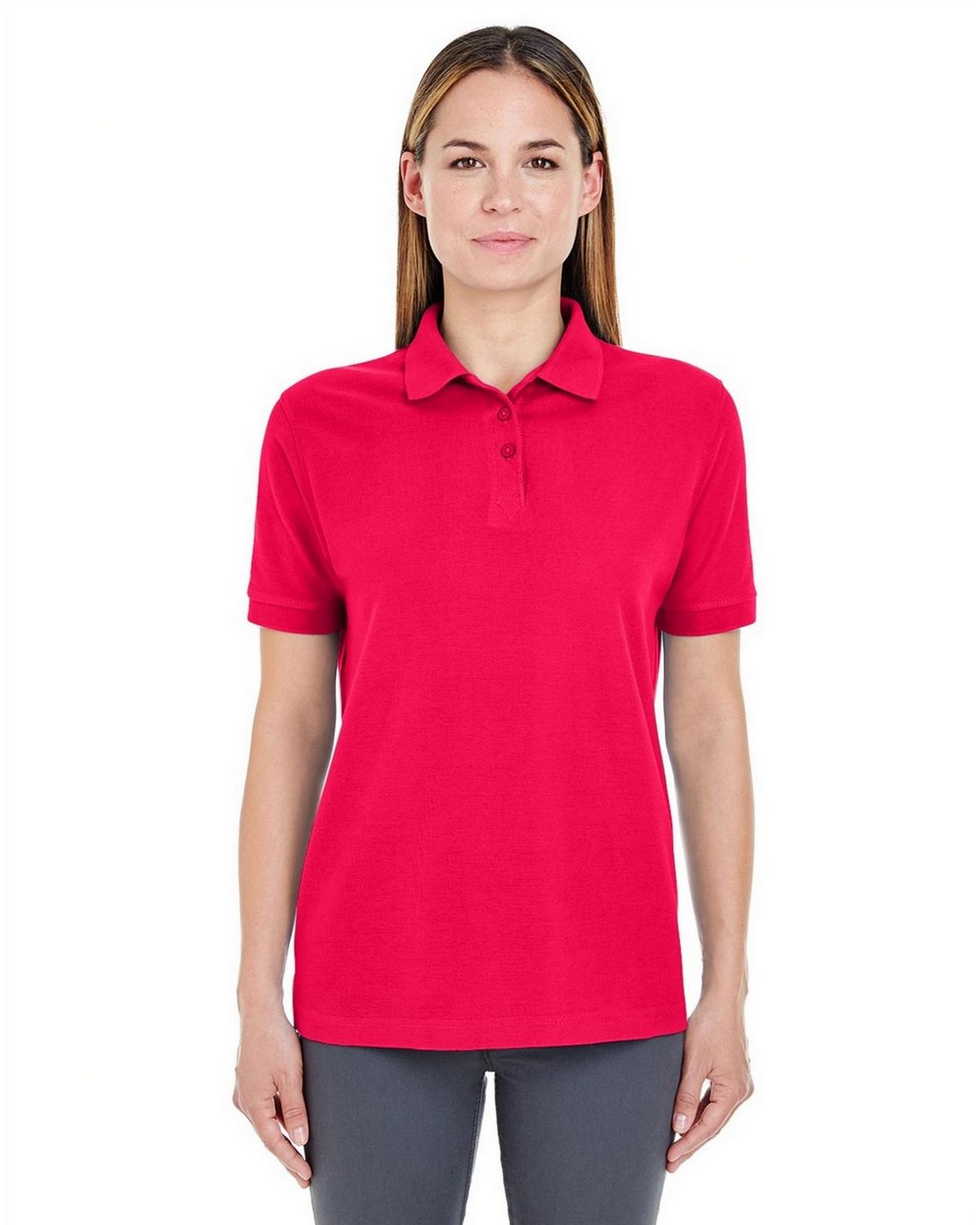 Ultraclub 8541 Women's Whisper Pique Polo