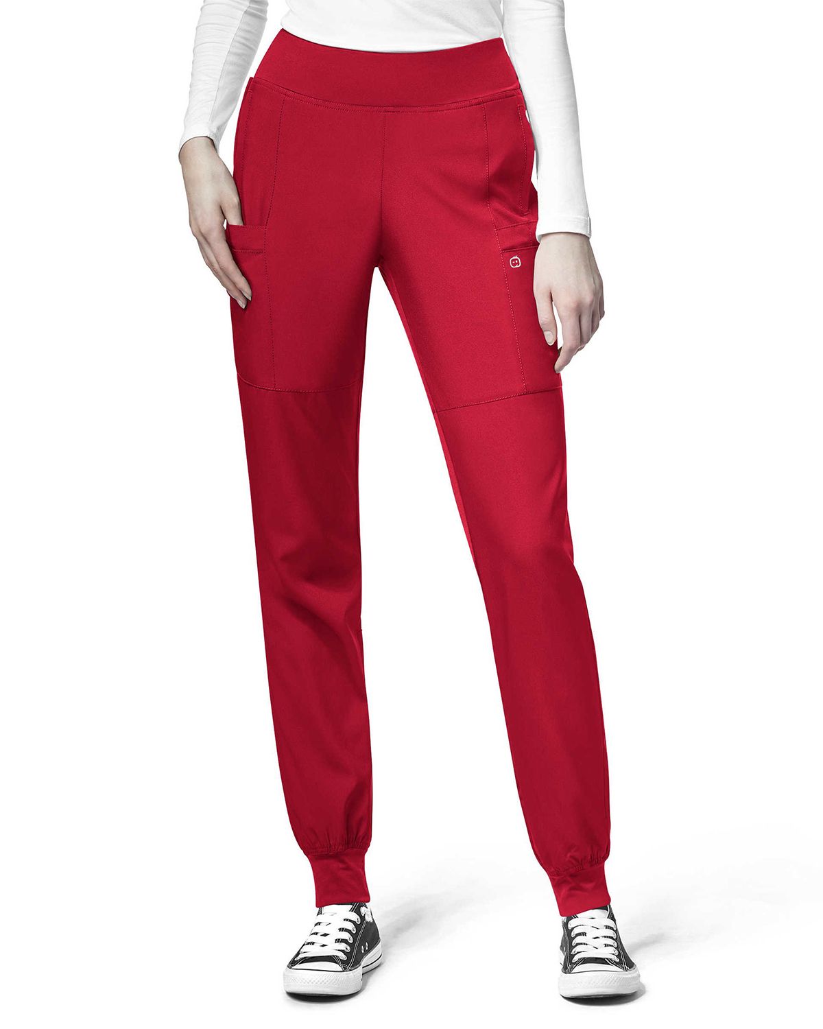 【WONDER WONDER】Tissue Coated Two Way Jogger Wide PT WonderWink Thrive 5 Pocket Cargo Jogger | Scrubs & Beyond