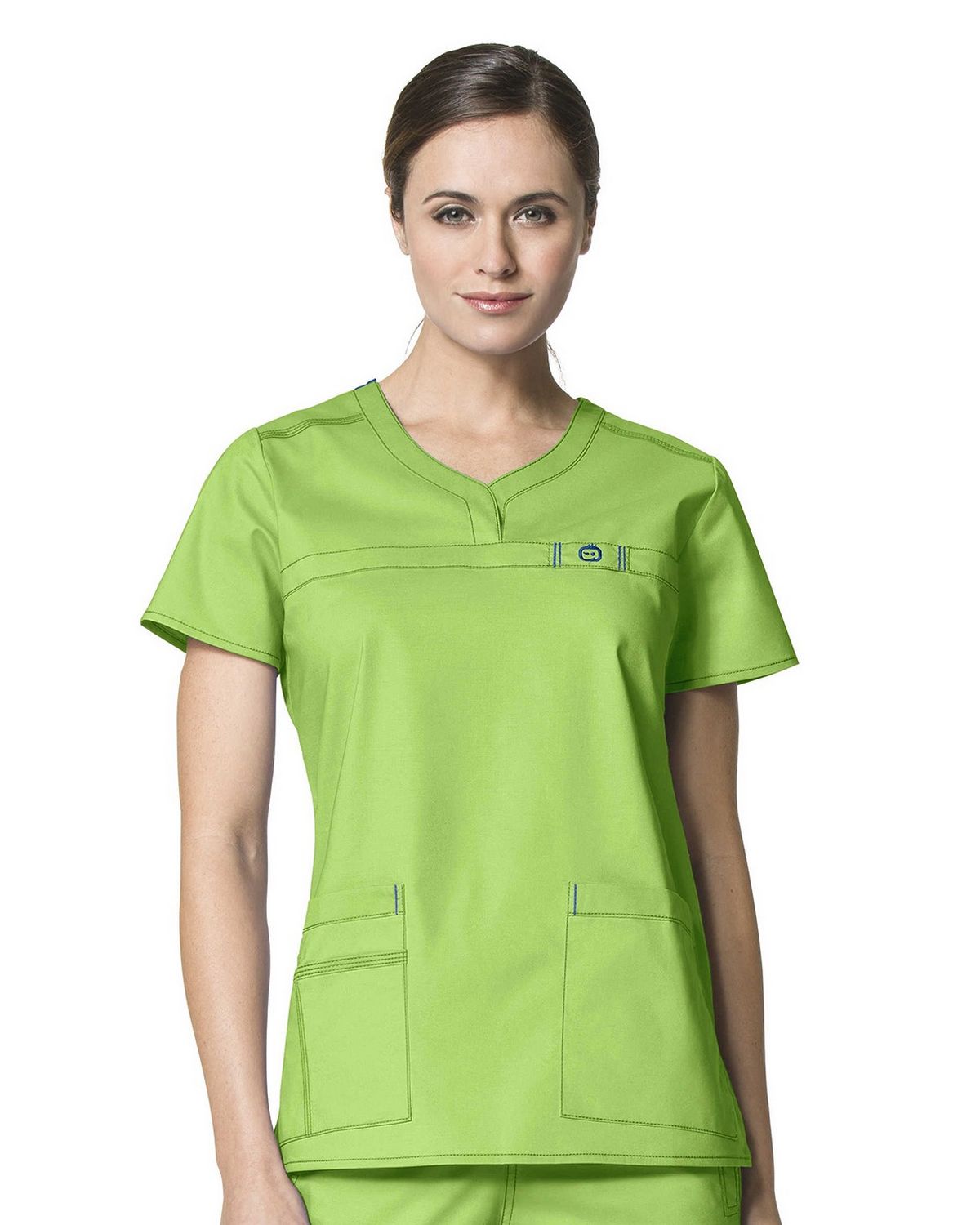 WonderWink 6208 | Wonderwink 6208 Patience Curved Notch Neck Top