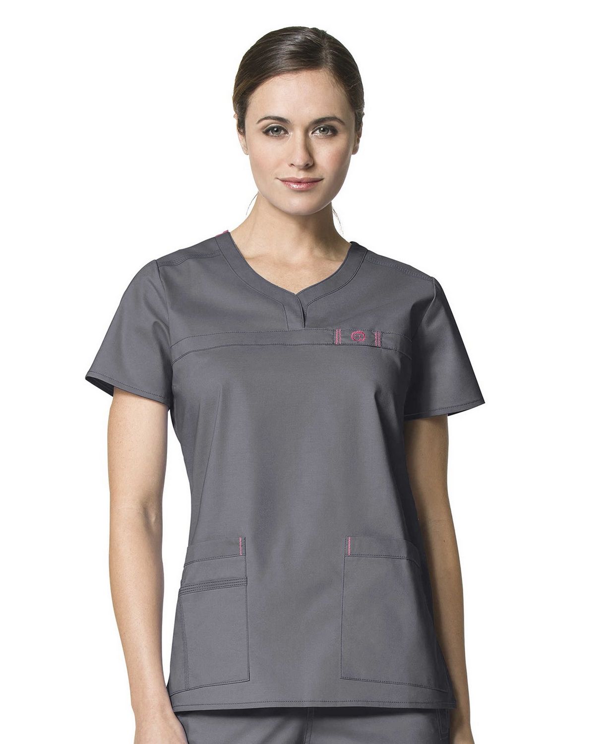 WonderWink 6208 | Wonderwink 6208 Patience Curved Notch Neck Top