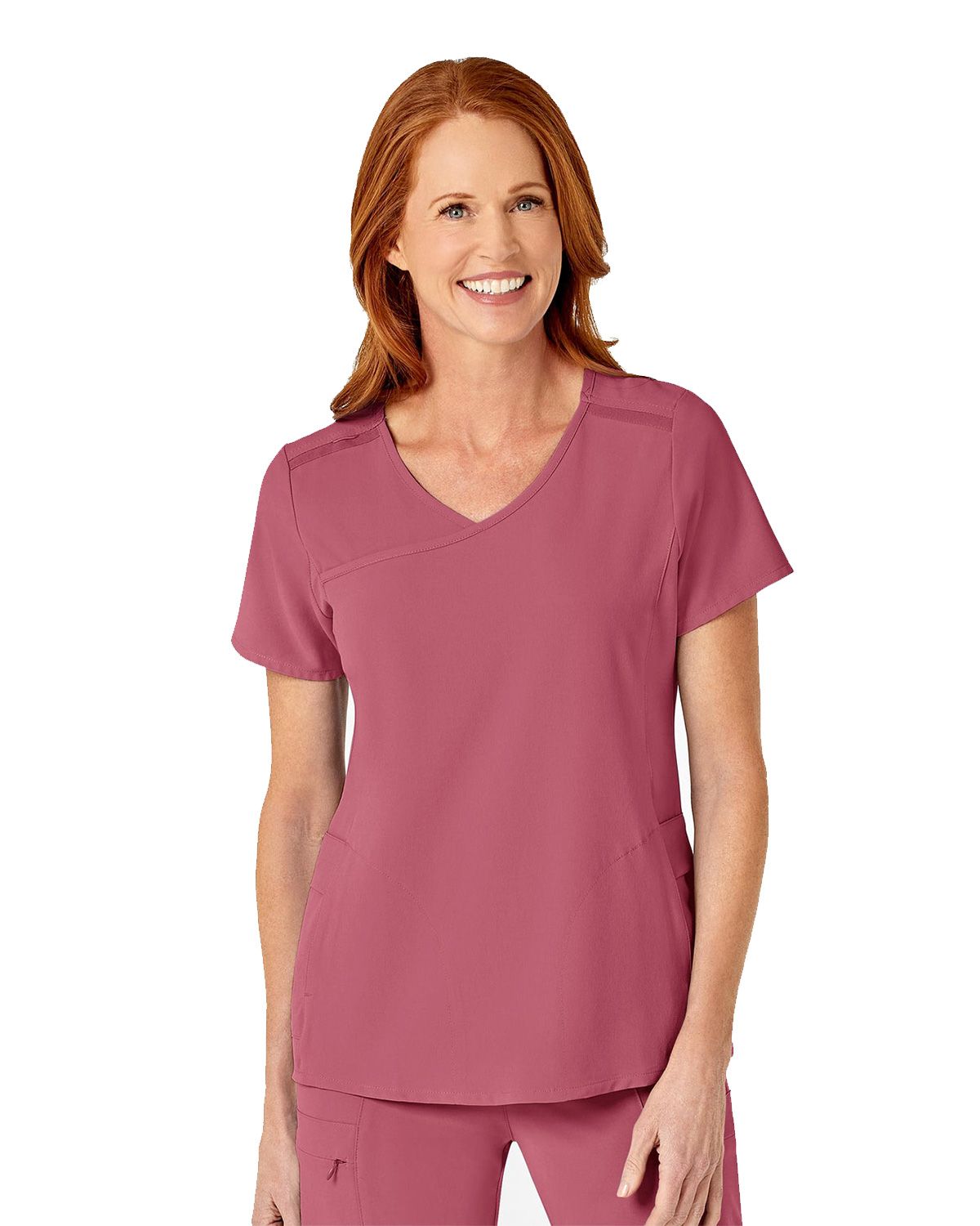 Wonderwink 6334 Women's Renew Mock Wrap Scrub Top
