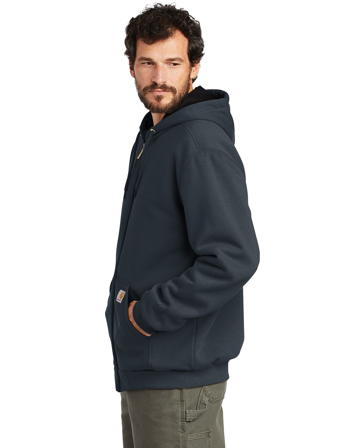 Carhartt CT100632 Carhartt CT100632 Men s Rain Defender Thermal Lined Hooded Zip Front Sweatshirt