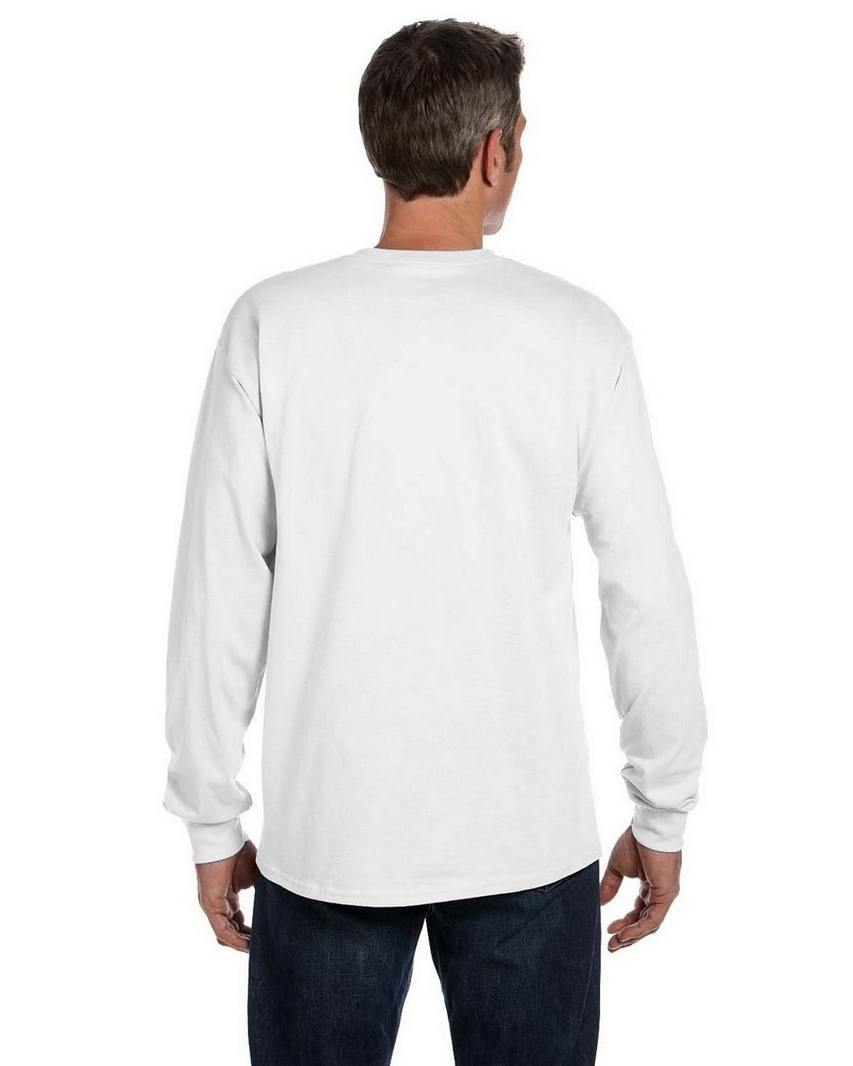 Hanes 5596 Men's Authentic Long Sleeve Pocket T-Shirt