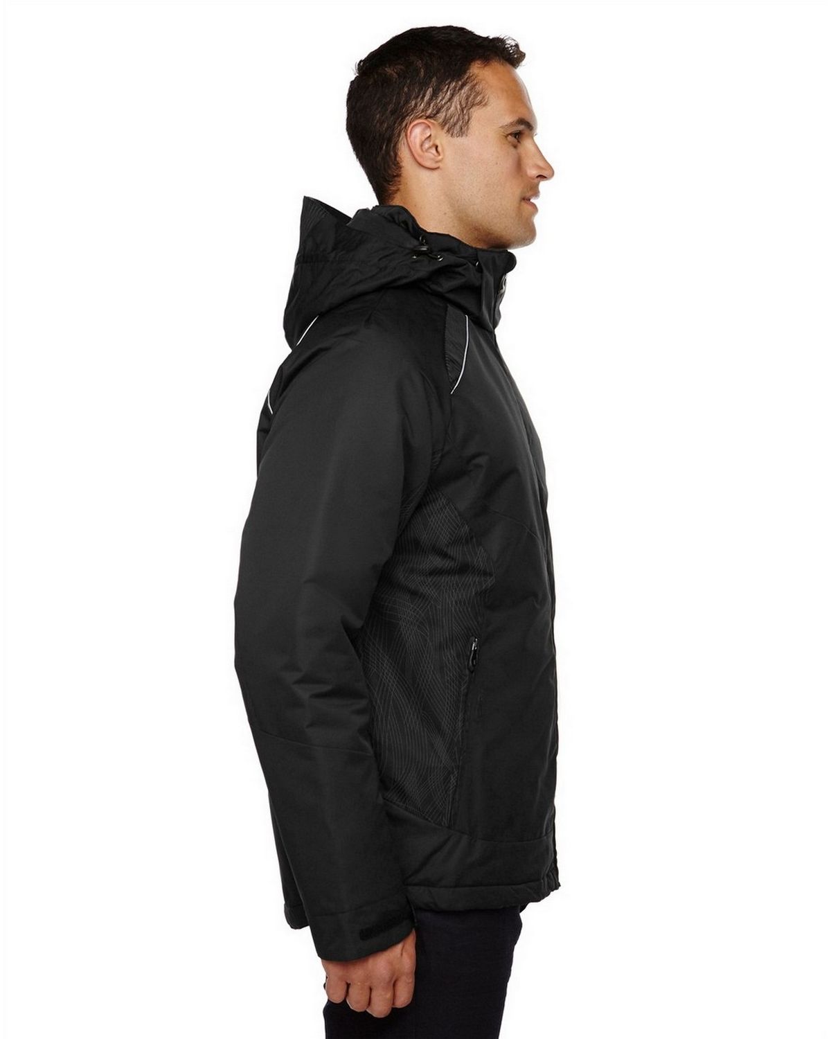 North End 88197 Linear Men's Insulated Jacket With Print