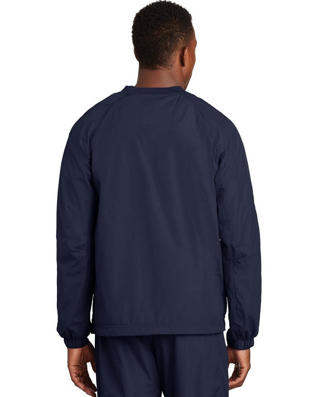 Sport-Tek JST72 Men's V-Neck Raglan Wind Shirt