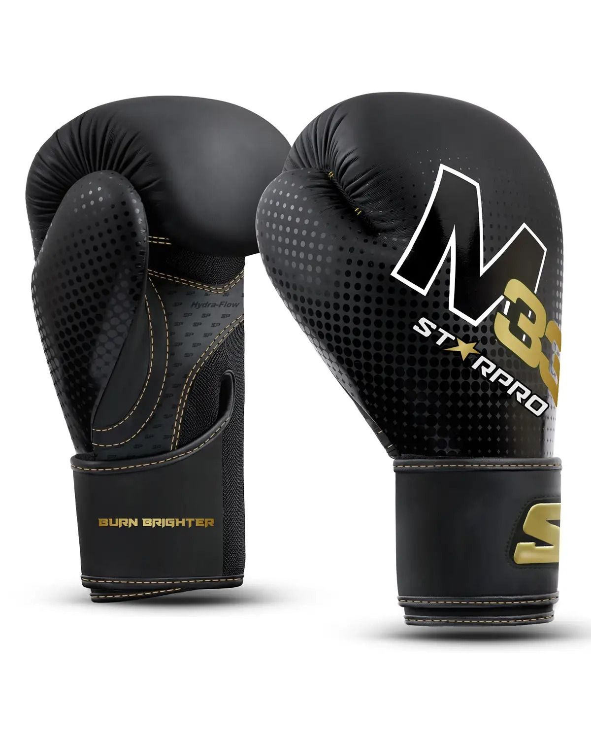 Wrist Straps Starpro Black Boxing Gloves Strong Punches