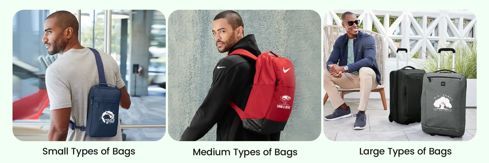 Types of Bags by Size for Daily Use Types of Bags by Size for Daily Use