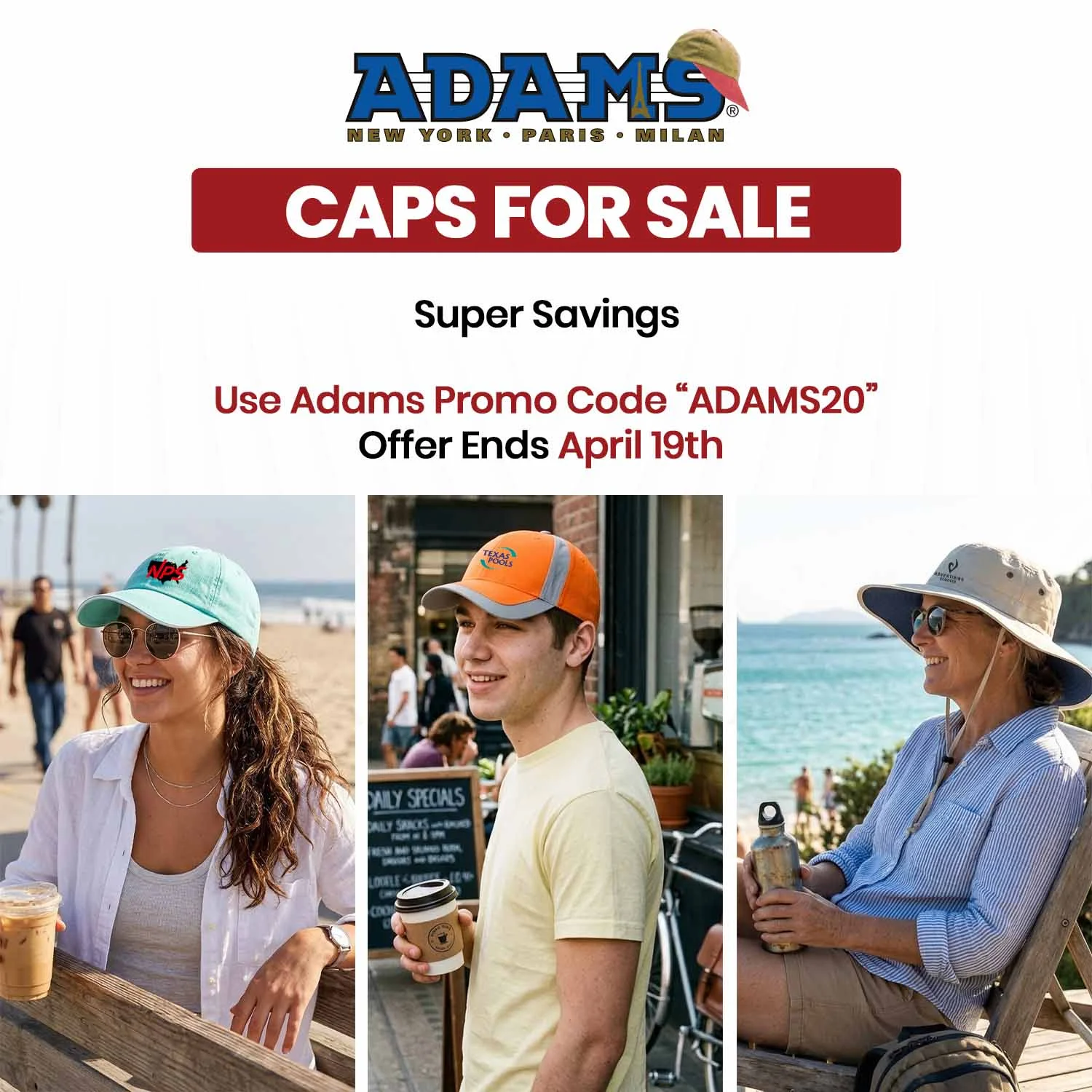 Adams Caps for Sale | Super Savings