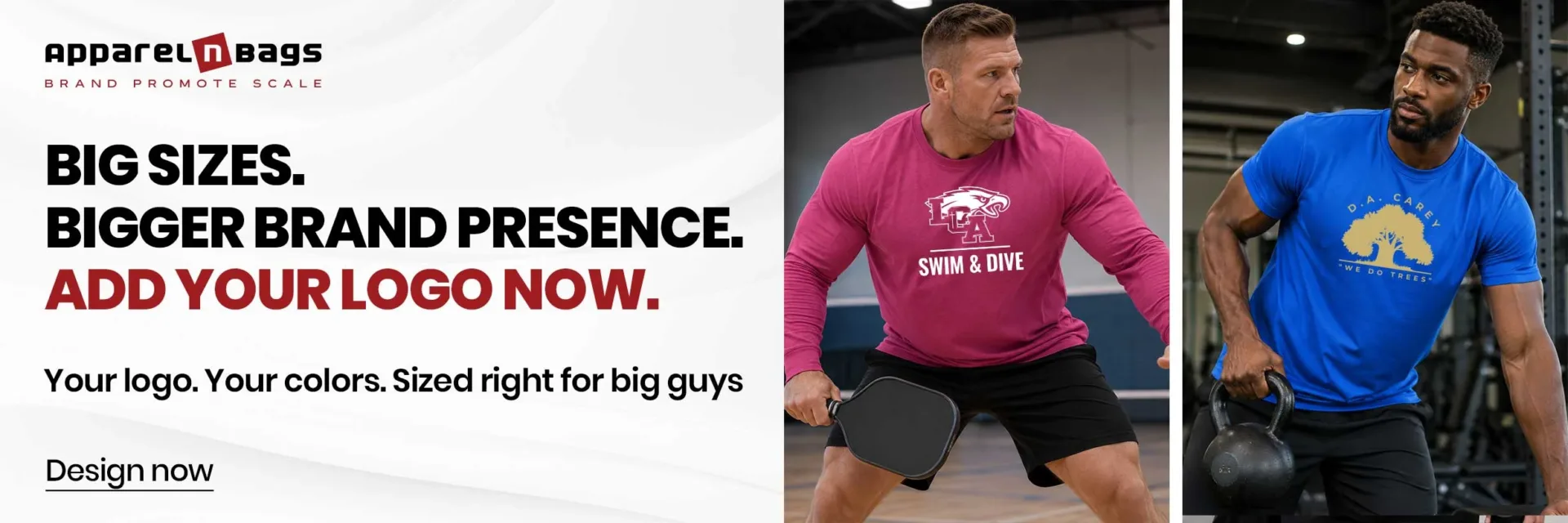 Big sizes. Bigger brand presence. Add your logo now. Big sizes. Bigger brand presence. Add your logo now.