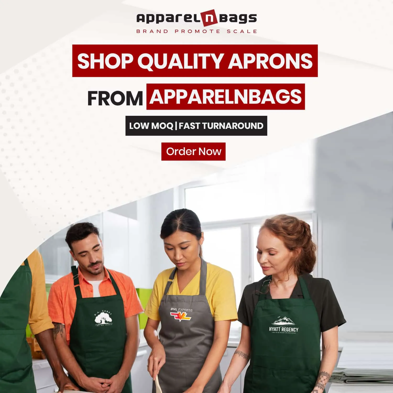 Shop Quality Aprons from ApparelnBags