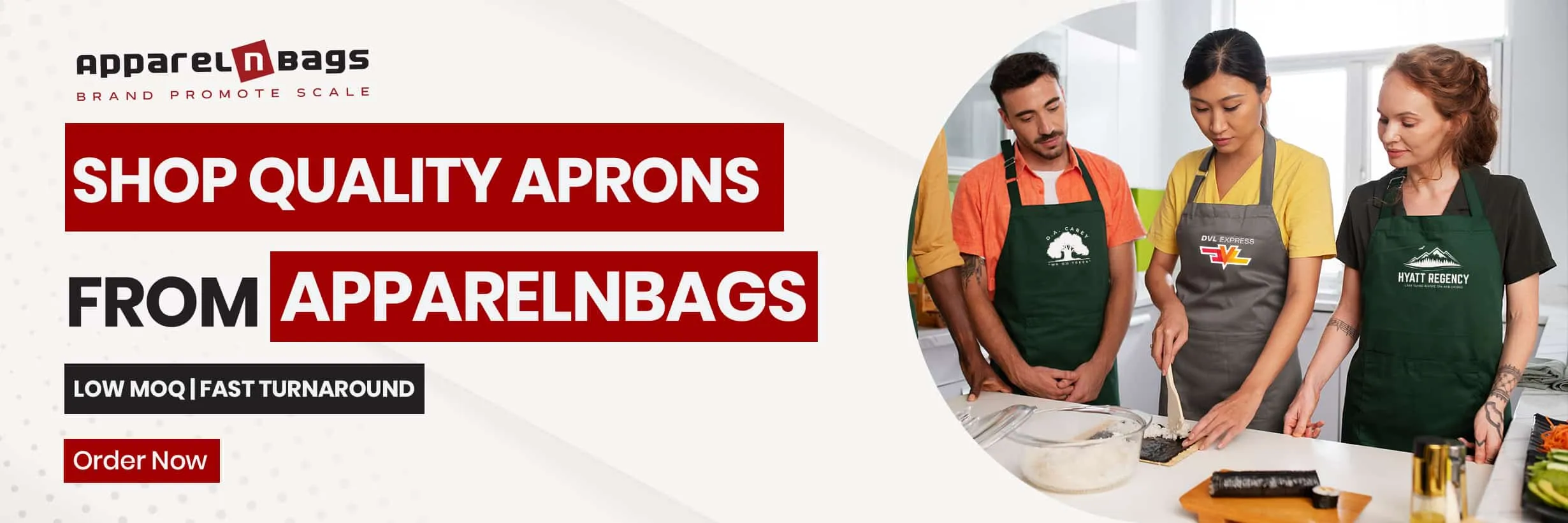 Shop Quality Aprons from ApparelnBags