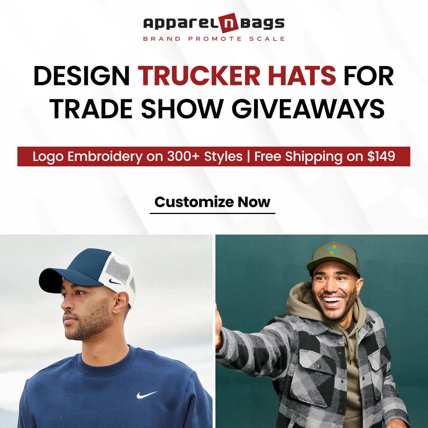Design Trucker Hats for Trade Show Giveaways